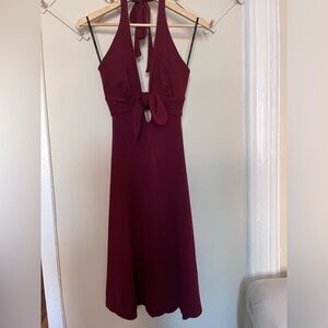 Vintage Betsey Johnson Wool Jersey Halter Dress
